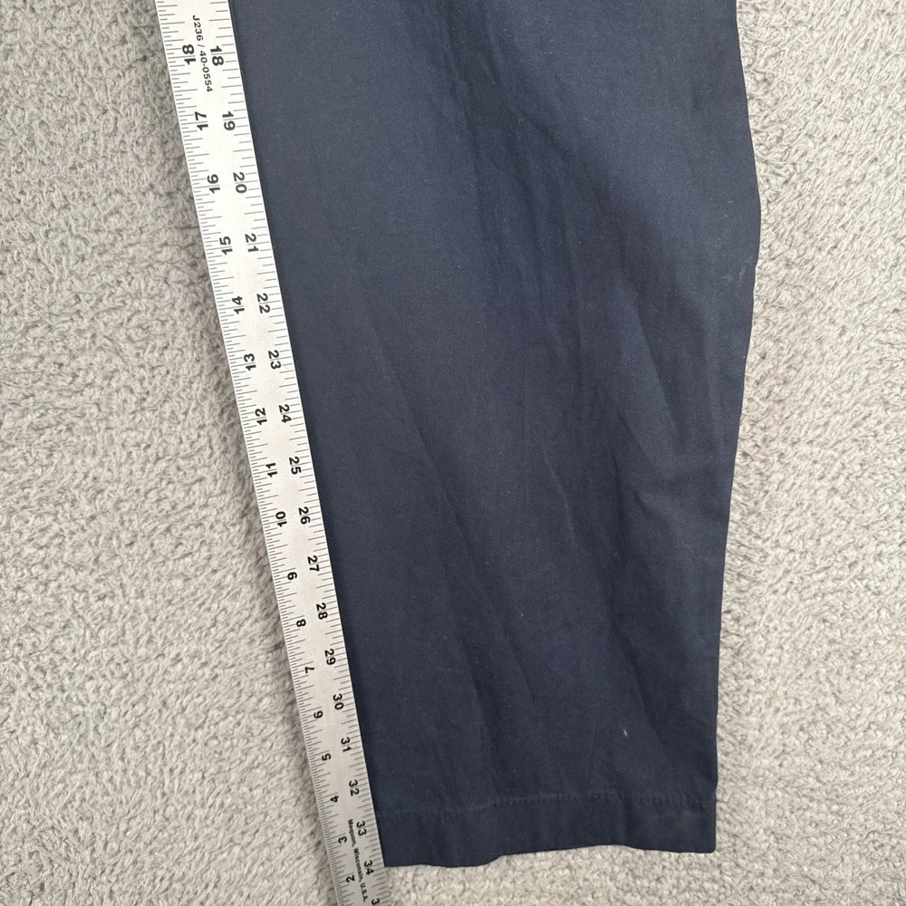 Tommy Hilfiger  Chino Pants Men's 38x34 Navy Blue Tailored Fit Flat Front  NEW